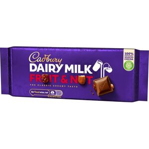 Cadbury Dairy Milk Fruit & Nut 180g Chocolate - Fruity Indulgence Cadbury Dairy Milk Fruit & Nut 180g Chocolate - Fruity Indulgence