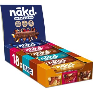 Nakd Fruit & Nut Bar Variety Pack - Vegan - Healthy Snack - Gluten Free - 35g x Nakd Fruit & Nut Bar Variety Pack - Vegan - Healthy Snack - Gluten Free - 35g x