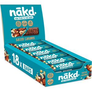 Nakd Salted Caramel Natural Fruit & Nut Bars Vegan Healthy Snack Gluten Free 35g Nakd Salted Caramel Natural Fruit & Nut Bars Vegan Healthy Snack Gluten Free 35g