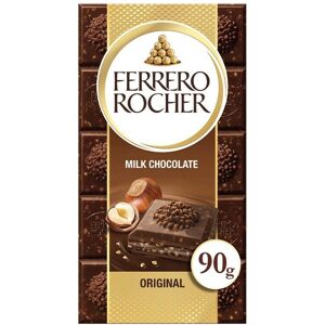 Ferrero Rocher Milk Chocolate Original Bar 90g ( Pack of 6) Ferrero Rocher Milk Chocolate Original Bar 90g ( Pack of 6)