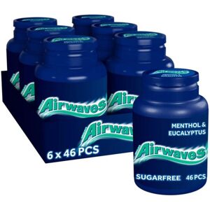 WRIGLEY'S Airwaves Menthol & Eucalyptus Chewing Gum - Breath-Freshening, Sugar-F WRIGLEY'S Airwaves Menthol & Eucalyptus Chewing Gum - Breath-Freshening, Sugar-F