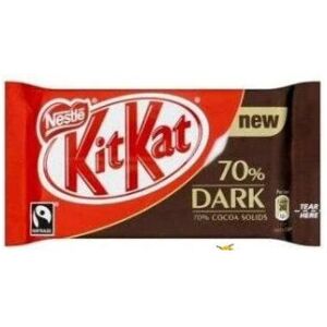 KidzBuzz Kit Kat Dark 70% Delicious Tasty And Treaty (Pack of 24) KidzBuzz Kit Kat Dark 70% Delicious Tasty And Treaty (Pack of 24)