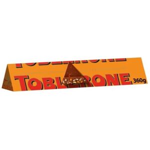 Toblerone Orange Twist Milk Chocolate Bar 360g Toblerone Orange Twist Milk Chocolate Bar 360g