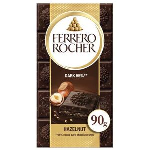 Ferrero Rocher Hazelnut Dark 55% Chocolate Bar 90G (Pack of 3) Ferrero Rocher Hazelnut Dark 55% Chocolate Bar 90G (Pack of 3)