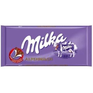 KidzBuzz Milka Alpine Milk Chocolate Bar, 100g (Pack of 5) KidzBuzz Milka Alpine Milk Chocolate Bar, 100g (Pack of 5)