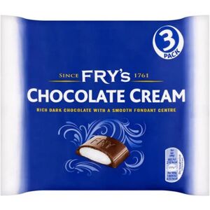 Cadbury Fry's Chocolate Cream Chocolate Bars, 49g X3 (Pack of 3) Cadbury Fry's Chocolate Cream Chocolate Bars, 49g X3 (Pack of 3)