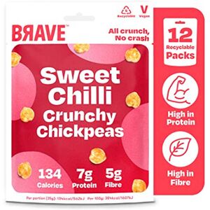 Batman BRAVE Crunchy Chickpeas: Sweet Chilli - Delicious Healthy Snacks - Vegan - High Batman BRAVE Crunchy Chickpeas: Sweet Chilli - Delicious Healthy Snacks - Vegan - High