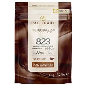 Callebaut Milk Chocolate Callets, 823-1 kg - 33.6% Cocoa, Finest Belgian Chocola Callebaut Milk Chocolate Callets, 823-1 kg - 33.6% Cocoa, Finest Belgian Chocola