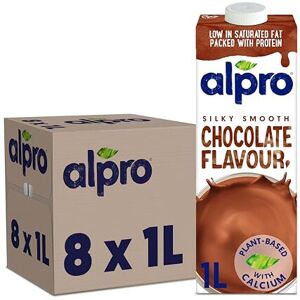 Alpro Chocolate Soya Plant-Based Long Life Drink, Vegan & Dairy Free, 1L (Pack o Alpro Chocolate Soya Plant-Based Long Life Drink, Vegan & Dairy Free, 1L (Pack o