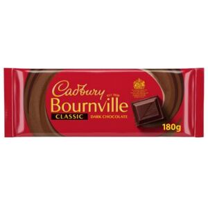 (Pack of 2)Cadbury Bournville Classic Dark Chocolate Bar 180g (Pack of 2)Cadbury Bournville Classic Dark Chocolate Bar 180g