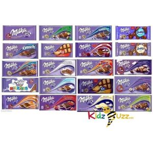 KidzBuzz (Pack of 10) Milka Assorted Chocolate Bar KidzBuzz (Pack of 10) Milka Assorted Chocolate Bar