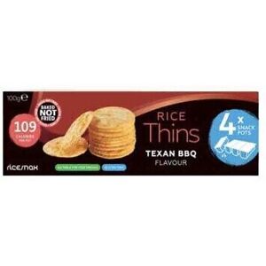 KidzBuzz (Pack of 12) Ricesnax Texan BBQ Flavour Rice Thin Treat 100g KidzBuzz (Pack of 12) Ricesnax Texan BBQ Flavour Rice Thin Treat 100g