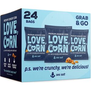 LOVE CORN Sea Salt Crunchy Corn Snack 20g x 24 Bags ? Healthy Snacks Ideal for G LOVE CORN Sea Salt Crunchy Corn Snack 20g x 24 Bags ? Healthy Snacks Ideal for G