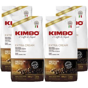 Kimbo Extra Cream Espresso Coffee Beans 4x1kg Kimbo Extra Cream Espresso Coffee Beans 4x1kg