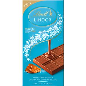 LINDT Lindor Bar Salted Caramel 100g (Pack of 18) LINDT Lindor Bar Salted Caramel 100g (Pack of 18)