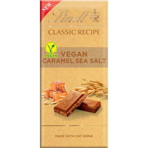 LINDT Classic Recipe Bar - Vegan Caramel Sea Salt 100g (Pack of 20) LINDT Classic Recipe Bar - Vegan Caramel Sea Salt 100g (Pack of 20)