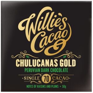 Johnson,-Blind-Willie WILLIE'S CACAO Chulucanas Gold 70 Peruvian Dark Choc 50g (Pack of 12) Johnson,-Blind-Willie WILLIE'S CACAO Chulucanas Gold 70 Peruvian Dark Choc 50g (Pack of 12)