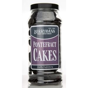 Berrymans Original Pontefract Cakes Aniseed & Liquorice Gums Retro Sweets Gift Jar By Berr Berrymans Original Pontefract Cakes Aniseed & Liquorice Gums Retro Sweets Gift Jar By Berr