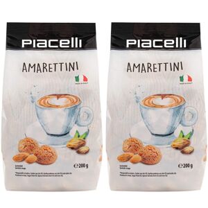 Piacelli Amaretti Biscuits - Pack of 2 (2x200g) Piacelli Amaretti Biscuits - Pack of 2 (2x200g)