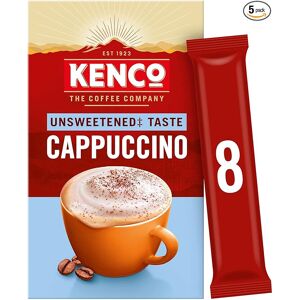Kenco Unsweetened Cappuccino Instant Coffee Sachets 8x11.1g (Pack of 5, Total 40 Kenco Unsweetened Cappuccino Instant Coffee Sachets 8x11.1g (Pack of 5, Total 40