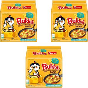(Pack of 3) Samyang Buldak Cheese Chicken Noodles (140 x 5 G) (Pack of 3) Samyang Buldak Cheese Chicken Noodles (140 x 5 G)