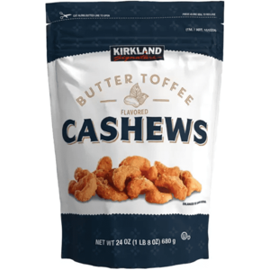 Kirkland Signature Butter Toffee flavoured Cashews 680g Kirkland Signature Butter Toffee flavoured Cashews 680g