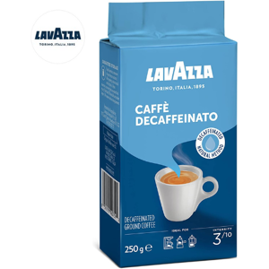 Lavazza Caffe Decaffeinated Ground Coffee, Arabica and Robusta Medium Roast, 250 Lavazza Caffe Decaffeinated Ground Coffee, Arabica and Robusta Medium Roast, 250