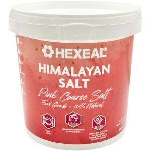 Hexeal Himalayan Pink Salt 1kg – 1kg Bucket of 100% Natural Coarse Food Grade Hexeal Himalayan Pink Salt 1kg – 1kg Bucket of 100% Natural Coarse Food Grade
