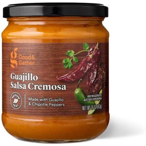 Good & Gather Medium Guajillo Red Cremosa Salsa, Creamy Guajillo Pepper Dip, 16 Good & Gather Medium Guajillo Red Cremosa Salsa, Creamy Guajillo Pepper Dip, 16