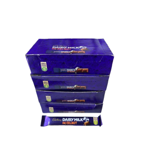 Cadbury Dairy Milk Hazelnut Bars 22g 4 Full Boxes of 12 (48 Bars) SEE DATES Cadbury Dairy Milk Hazelnut Bars 22g 4 Full Boxes of 12 (48 Bars) SEE DATES