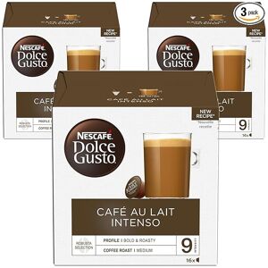 Nescafe NESCAFÉ Dolce Gusto Cafe Au Lait Intenso Coffee Pods, 16 Capsules (48 Servings, Nescafe NESCAFÉ Dolce Gusto Cafe Au Lait Intenso Coffee Pods, 16 Capsules (48 Servings,