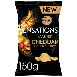 KidzBuzz (Pack Of 4) Walkers Sensations Mature Cheddar & Chilli 150g KidzBuzz (Pack Of 4) Walkers Sensations Mature Cheddar & Chilli 150g