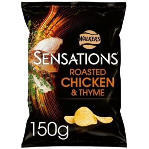 KidzBuzz (Pack Of 6) Walkers Sensations Roast Chicken & Thyme 150g KidzBuzz (Pack Of 6) Walkers Sensations Roast Chicken & Thyme 150g