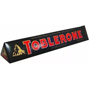 Toblerone Swiss Dark Chocolate Honey & Almond Nougat 2.7Oz 360g Large Toblerone Swiss Dark Chocolate Honey & Almond Nougat 2.7Oz 360g Large