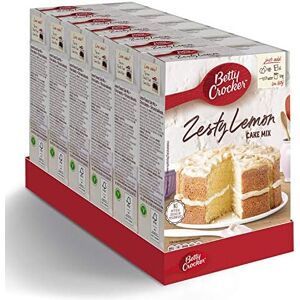 Betty Crocker Zesty Lemon Cake Mix 425g (Pack of 6) Betty Crocker Zesty Lemon Cake Mix 425g (Pack of 6)