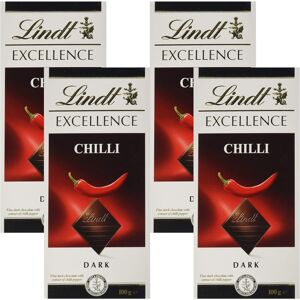 Lindt Excellence Dark Chilli Chocolate Bar Each 100g (Pack of 4) Lindt Excellence Dark Chilli Chocolate Bar Each 100g (Pack of 4)