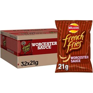 Walkers Crisps French Fries Worcester Sauce Snacks, 21g (Case of 32) Walkers Crisps French Fries Worcester Sauce Snacks, 21g (Case of 32)