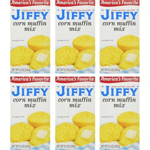 Jiffi Jiffy Corn Muffin Mix (6-Pack) – Freshly Milled Corn, Just Add Egg & Milk, 240 g Jiffi Jiffy Corn Muffin Mix (6-Pack) – Freshly Milled Corn, Just Add Egg & Milk, 240 g