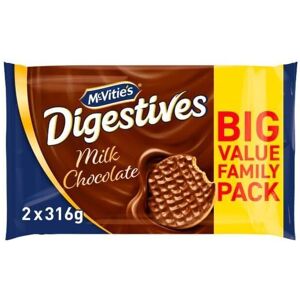 KidzBuzz (Pack Of 1) McVitie's Milk Chocolate Digestives Biscuit 2x316g KidzBuzz (Pack Of 1) McVitie's Milk Chocolate Digestives Biscuit 2x316g