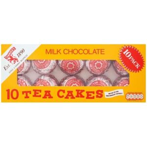 KidzBuzz (Pack Of 4) Milk Chocolate Teacakes Biscuits x10 KidzBuzz (Pack Of 4) Milk Chocolate Teacakes Biscuits x10