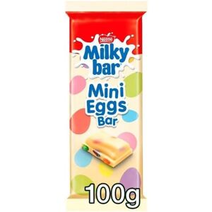 Milkybar Mini Eggs Easter White Chocolate Sharing Bar 100g Pack Of 12 Milkybar Mini Eggs Easter White Chocolate Sharing Bar 100g Pack Of 12