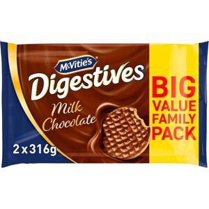 KidzBuzz (Pack Of 2) Milk Chocolate Digestives Biscuits Pack 2x316g KidzBuzz (Pack Of 2) Milk Chocolate Digestives Biscuits Pack 2x316g