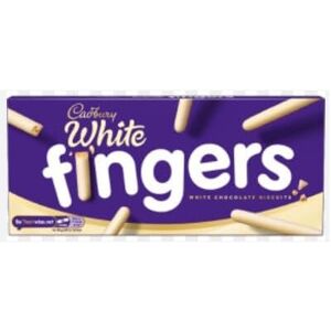 ( Pack Of 4) Cadbury White Chocolate Fingers Biscuits 114g ( Pack Of 4) Cadbury White Chocolate Fingers Biscuits 114g