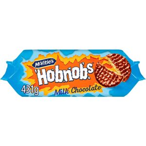 KidzBuzz (Pack Of 4) Hobnobs Milk Choc Jumbo Pack Biscuits 431g KidzBuzz (Pack Of 4) Hobnobs Milk Choc Jumbo Pack Biscuits 431g