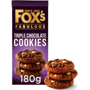 (Pack Of 2) Fox's Biscuits Chunkie Chocolate Cookies 180g (Pack Of 2) Fox's Biscuits Chunkie Chocolate Cookies 180g