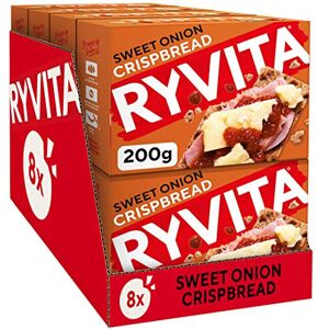 Ryvita Sweet Onion Crispbread Low Fat Healthy Snack High in Fibre 8 PACK Ryvita Sweet Onion Crispbread Low Fat Healthy Snack High in Fibre 8 PACK