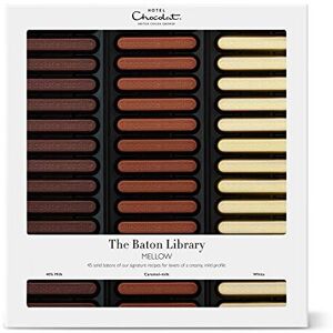 Hotel Chocolat Milk To White Chocolate Baton Library Chocolate Box, 365g Hotel Chocolat Milk To White Chocolate Baton Library Chocolate Box, 365g