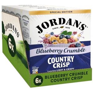 JORDANS Country Crisp Blueberry Crumble, Breakfast Cereal, Vegetarian, 6 PACKS o JORDANS Country Crisp Blueberry Crumble, Breakfast Cereal, Vegetarian, 6 PACKS o
