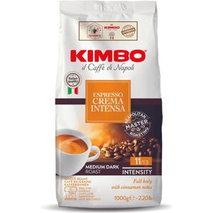 Kimbo Crema Intensa Whole Coffee Beans, Medium Roast, 1kg Bag Kimbo Crema Intensa Whole Coffee Beans, Medium Roast, 1kg Bag