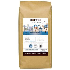 Coffee Masters Swiss Water Decaf Ground Cafetiere Coffee 500g - 100% Arabica Nat Coffee Masters Swiss Water Decaf Ground Cafetiere Coffee 500g - 100% Arabica Nat